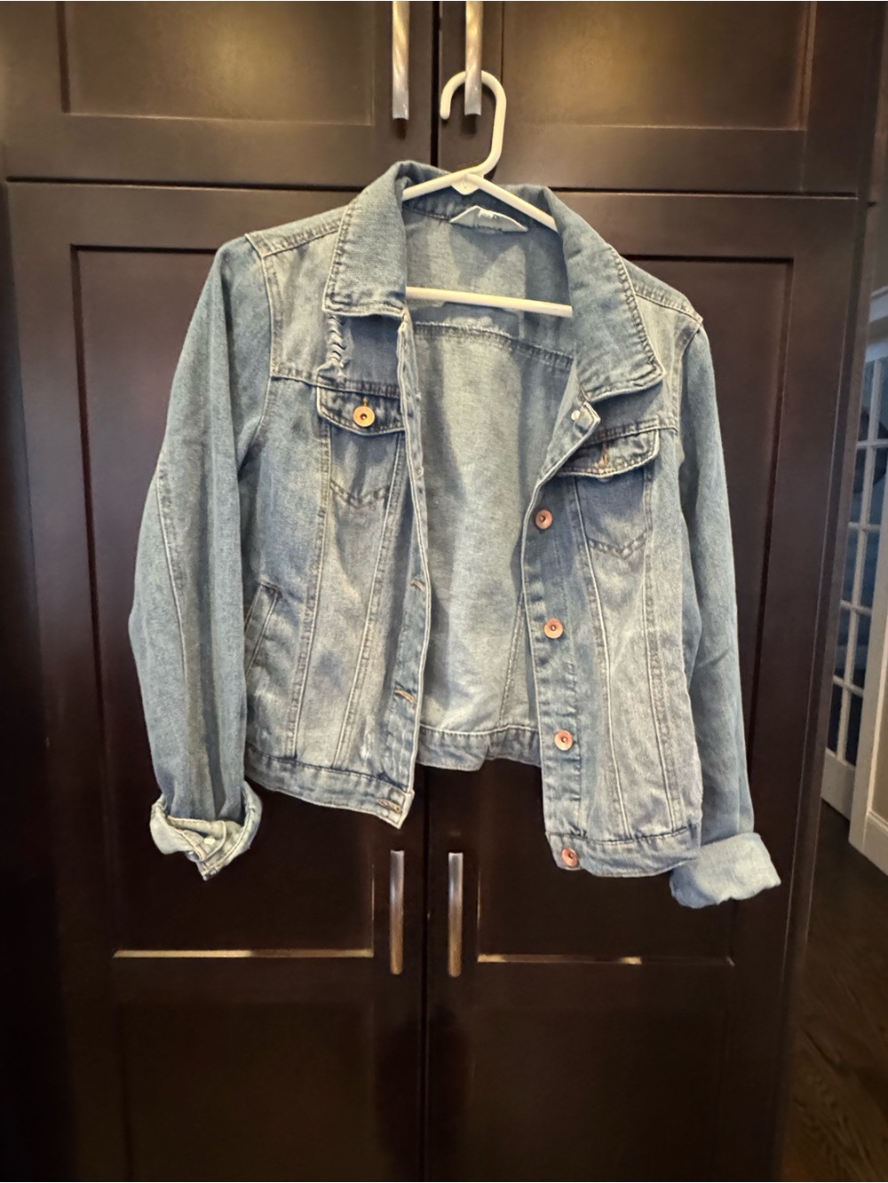 Ci Sono Light Blue Denim Jean Jacket - Casual Button-Up